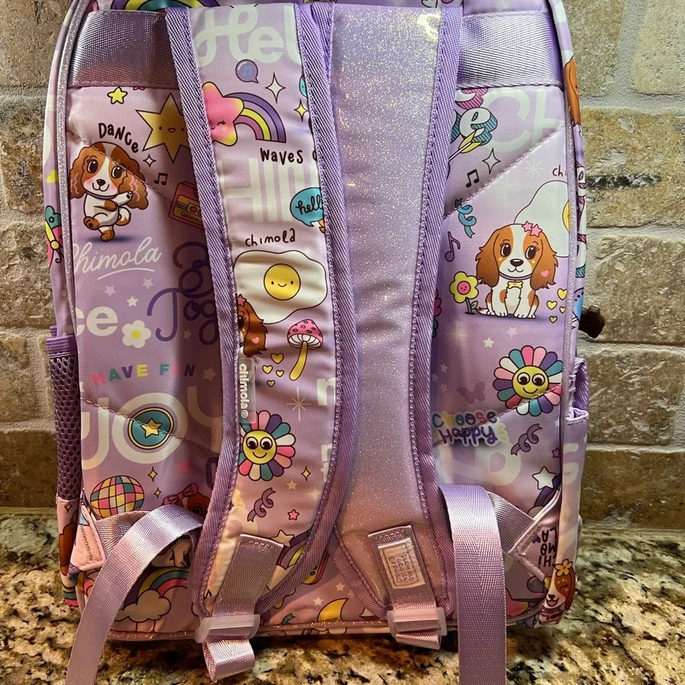 Robhomily Cute Dog Backpack With Bag Charms